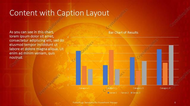 Content with Caption presentation slide layout
