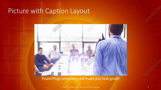 Picture with Caption presentation slide layout
