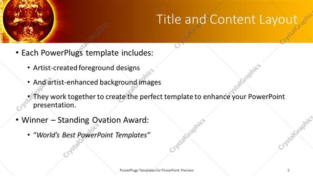 Title and Content presentation slide layout