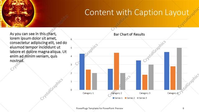 Content with Caption presentation slide layout