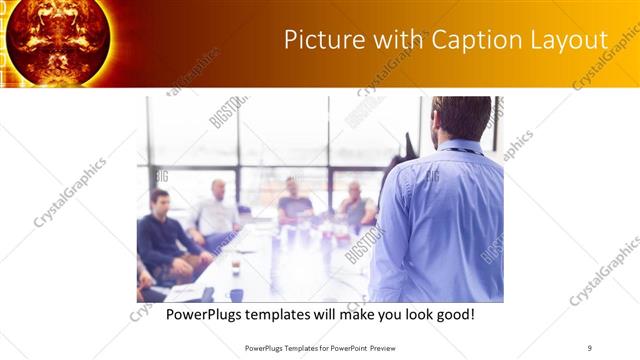 Picture with Caption presentation slide layout