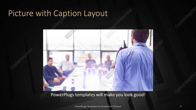 Picture with Caption presentation slide layout