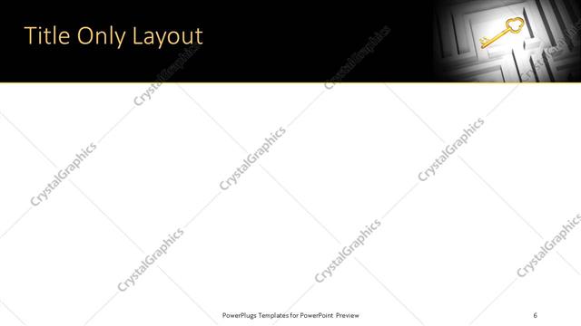 Title Only presentation slide layout