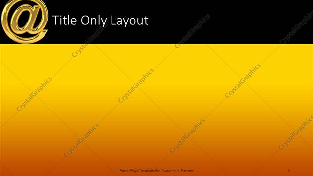 Title Only presentation slide layout