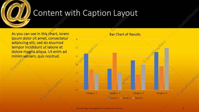 Content with Caption presentation slide layout