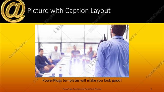 Picture with Caption presentation slide layout