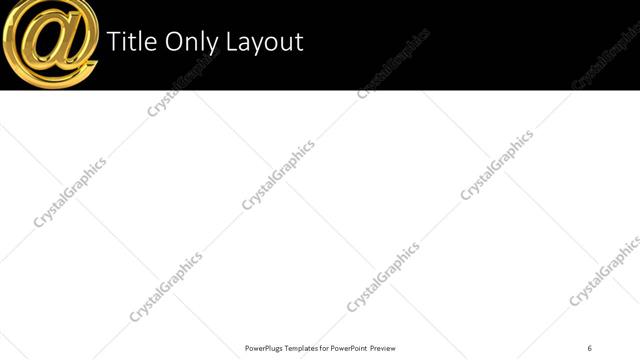 Title Only presentation slide layout