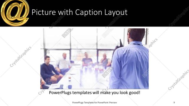 Picture with Caption presentation slide layout