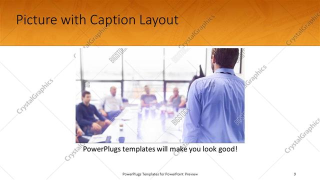 Picture with Caption presentation slide layout