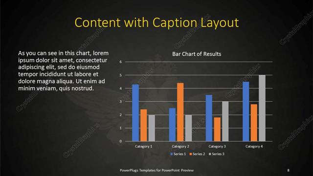 Content with Caption presentation slide layout