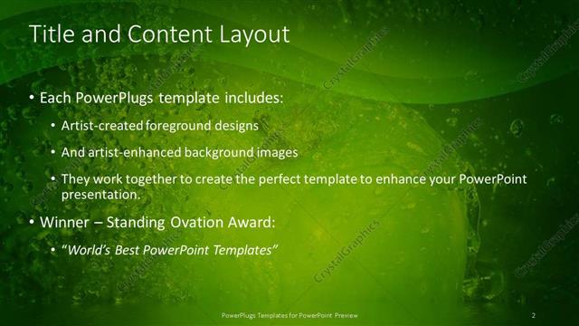 Title and Content presentation slide layout