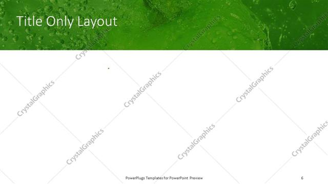 Title Only presentation slide layout