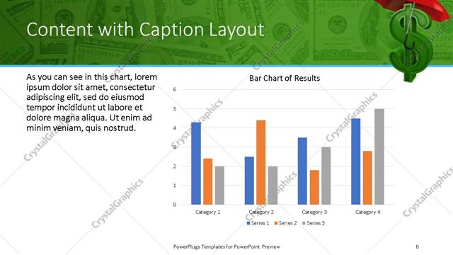 Content with Caption presentation slide layout