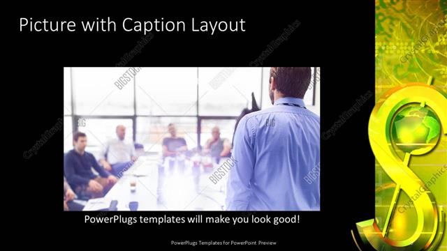 Picture with Caption presentation slide layout