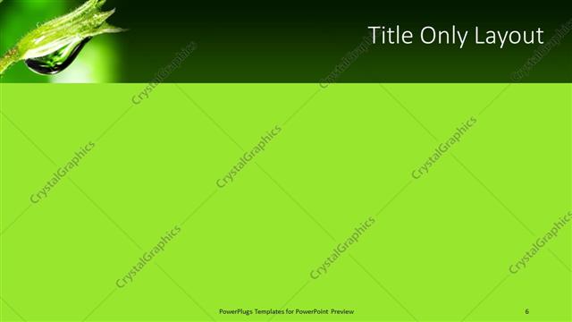 Title Only presentation slide layout