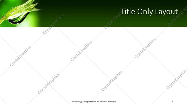 Title Only presentation slide layout