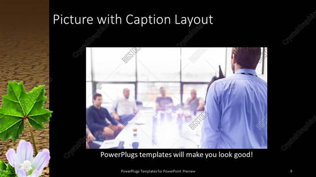 Picture with Caption presentation slide layout