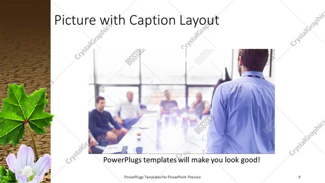 Picture with Caption presentation slide layout