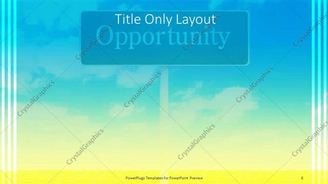 Title Only presentation slide layout