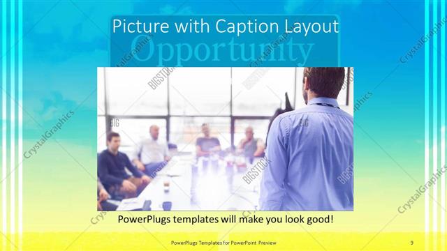 Picture with Caption presentation slide layout