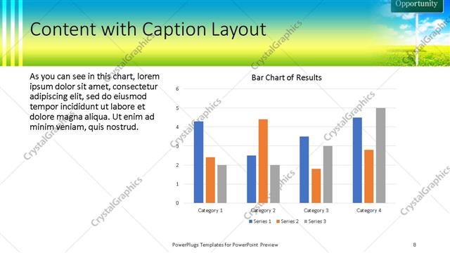 Content with Caption presentation slide layout