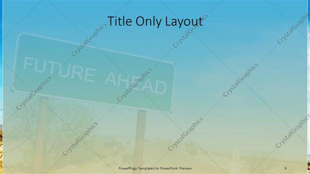 Title Only presentation slide layout