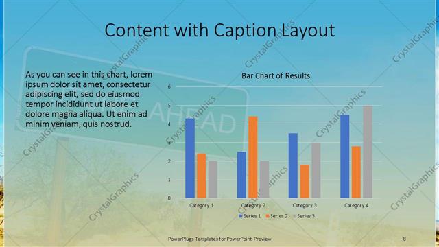 Content with Caption presentation slide layout