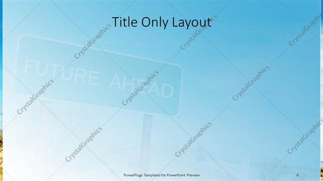 Title Only presentation slide layout