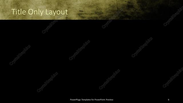 Title Only presentation slide layout