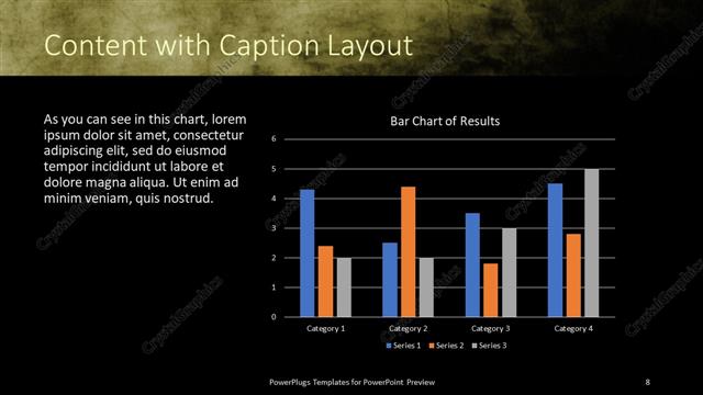 Content with Caption presentation slide layout