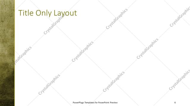 Title Only presentation slide layout