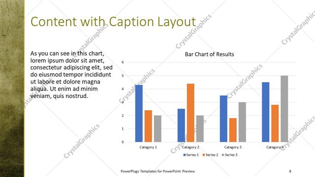 Content with Caption presentation slide layout
