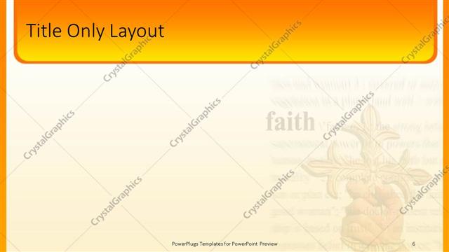 Title Only presentation slide layout