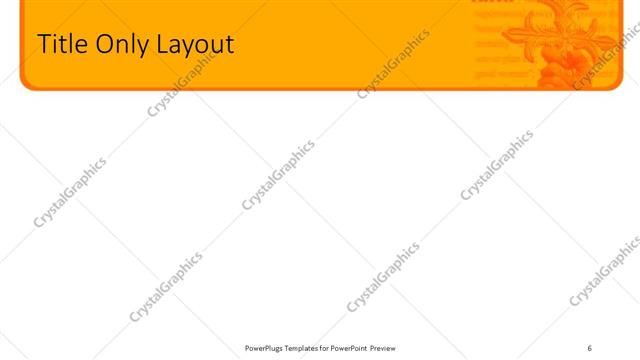 Title Only presentation slide layout