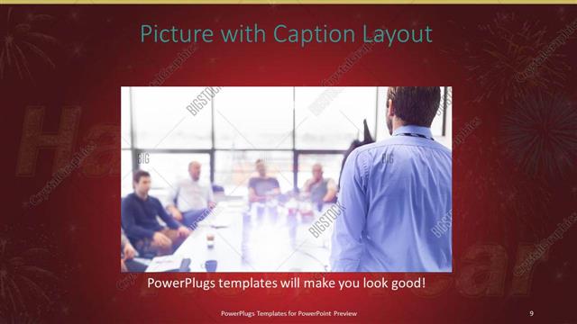 Picture with Caption presentation slide layout