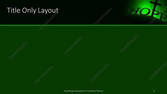 Title Only presentation slide layout