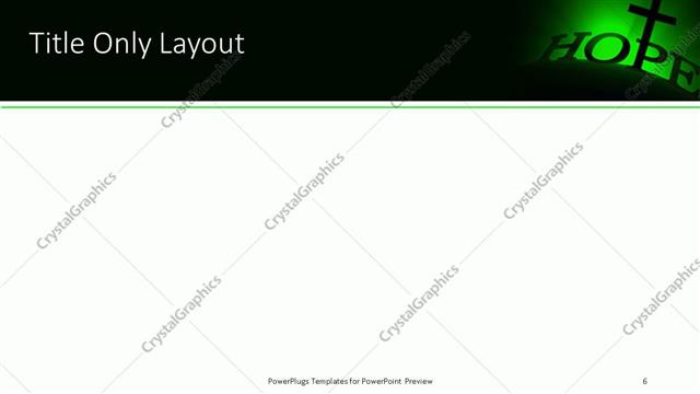 Title Only presentation slide layout