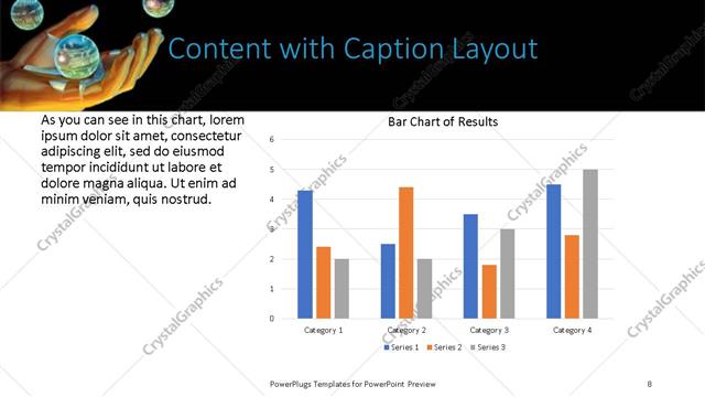 Content with Caption presentation slide layout