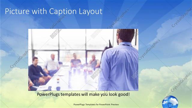 Picture with Caption presentation slide layout