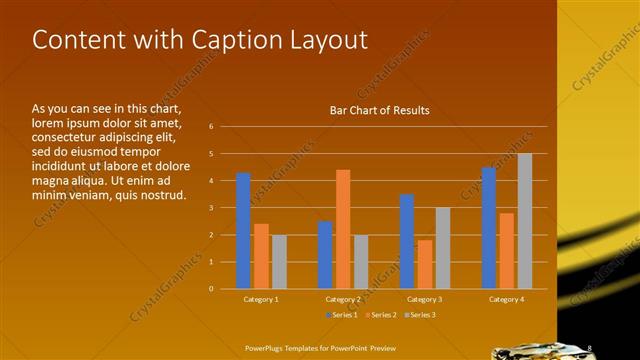 Content with Caption presentation slide layout