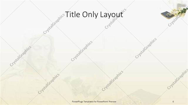 Title Only presentation slide layout