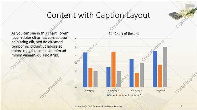 Content with Caption presentation slide layout