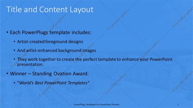 Title and Content presentation slide layout