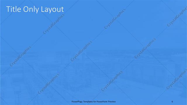 Title Only presentation slide layout