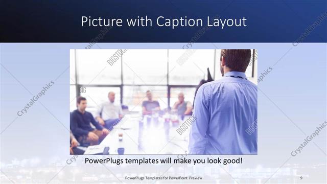 Picture with Caption presentation slide layout