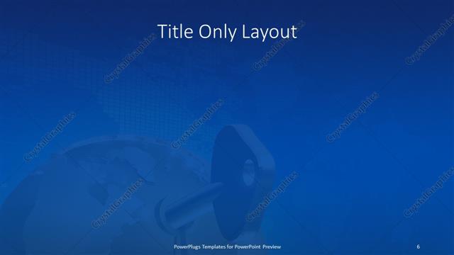 Title Only presentation slide layout