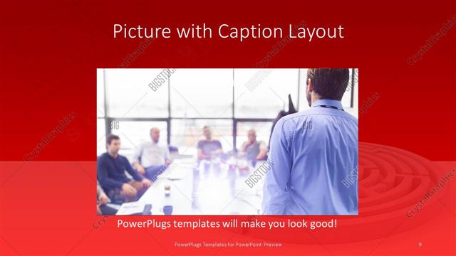 Picture with Caption presentation slide layout