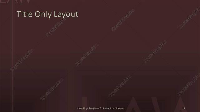 Title Only presentation slide layout