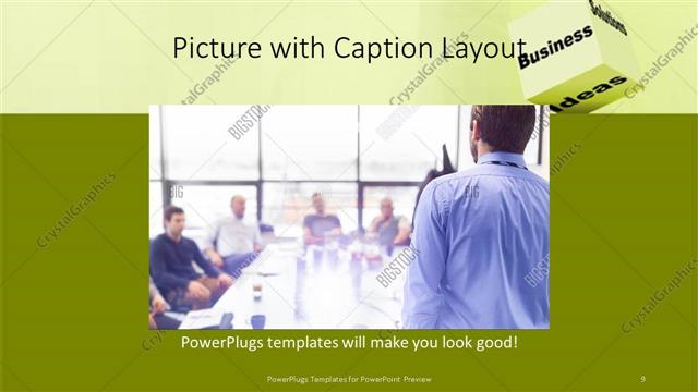 Picture with Caption presentation slide layout