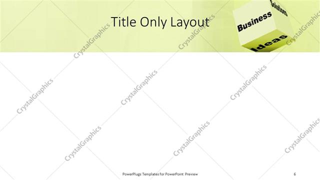 Title Only presentation slide layout